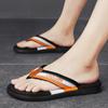 Модные летние тапочки мужские шлепанцы пляжные сандалии нескользящие повседневные туфли на плоской подошве 2024 Тапочки домашняя обувь для мужчин уличные тапочки