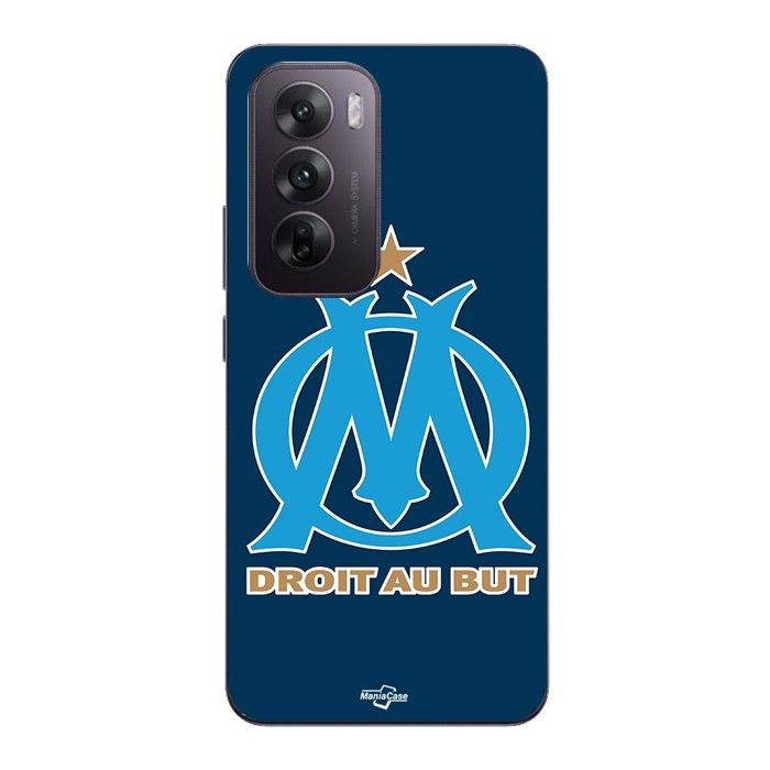 Чехол Для Oppo Reno 12 5g логотип om olympique de marseille синий Фон Maniacase