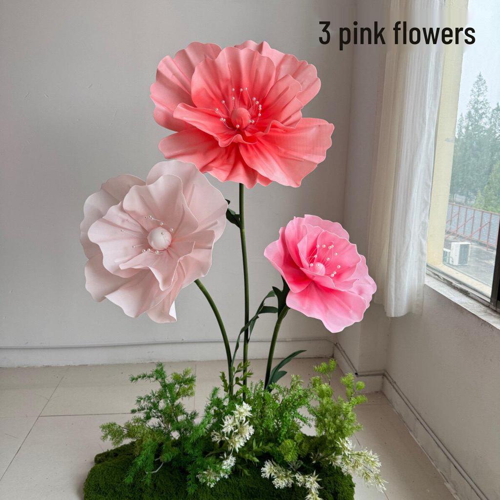 Large Foam Paper Flower Wedding Decoration & Display Stand