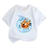 Детская футболка с мультяшным принтом Kid-e-cats Повседневная Кавайная Футболка для Мальчиков и Девочек Забавная Футболка с Графикой 100% Хлопок Удобная Футболка с Коротким Рукавом