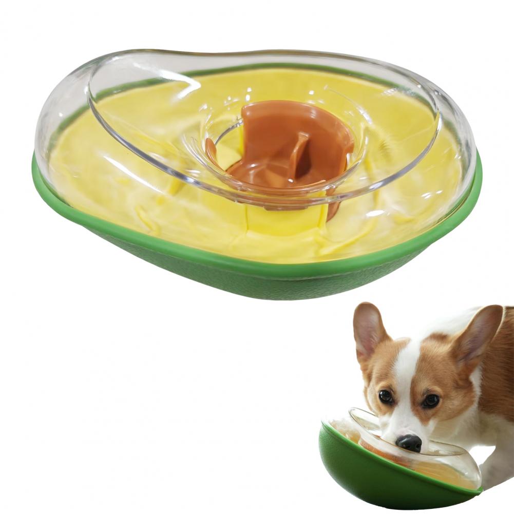 Brain Stimulating Dog Toy Iq Treat Trainer for Dogs Dog Treat Dispensing Toy Avocado Shaped Puzzle for Small Medium Dogs