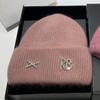 RB rabbit fur double fold knitted hat thickened plush warm soft waxy pullover winter Russian cold windproof ear hat