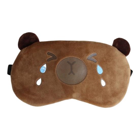 Капибара светонепроницаемый чехол для глаз с эластичной лентой плюшевый мультяшный зверь компресс на глаза для мужчин и женщин путешествия сон затемняющий чехол для глаз
