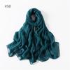 58 Colors Women Candy Color Voile Scarf Plain Solid Pashmina Female Warm Cotton Viscose Scarves Blanket Shawls And Wraps Bufanda