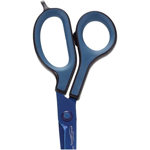 Plus Ножницы Fit Cut Curve Премиум Титан Асимметричные Премиум Синие 34-553