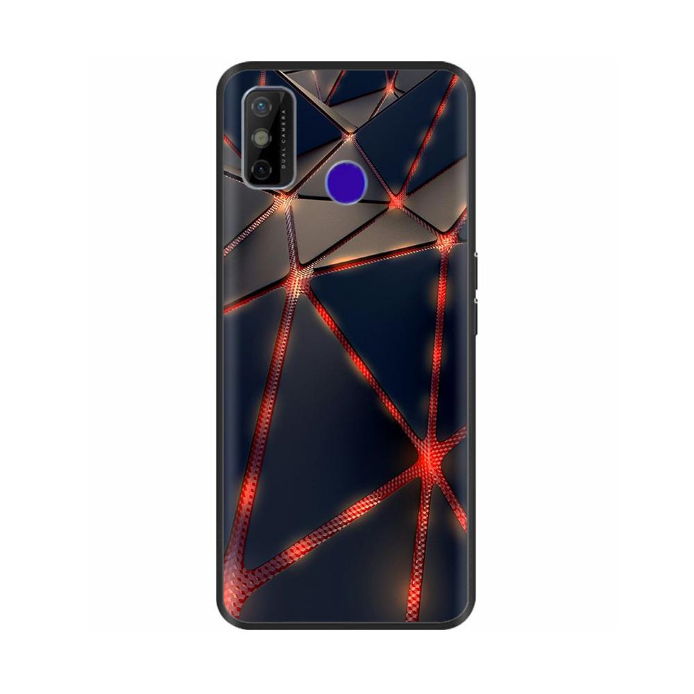 Для Tecno Spark 6 Go чехол для телефона Мягкая силиконовая задняя крышка с рисунком для Tecno Spark 6 Go Spark6 Go Черный ТПУ милый мультяшный бампер
