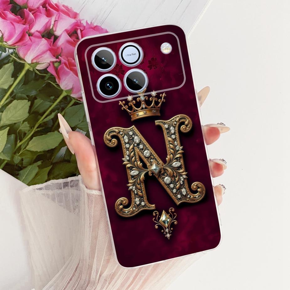 For Honor Win Case AAP-AN00 Cute Crown Letters Cover Clear Silicone Soft Slim Phone Case For Honor Win RT HonorWin Fundas Bumper