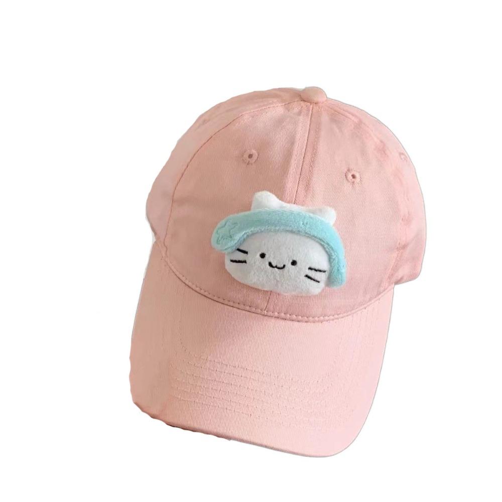 Аниме Наушник Кот Солнечная Шляпа Однотонная Кепка с Козырьком Аксессуары для Одежды Плюшевая Кукла Бейсболка Мужская