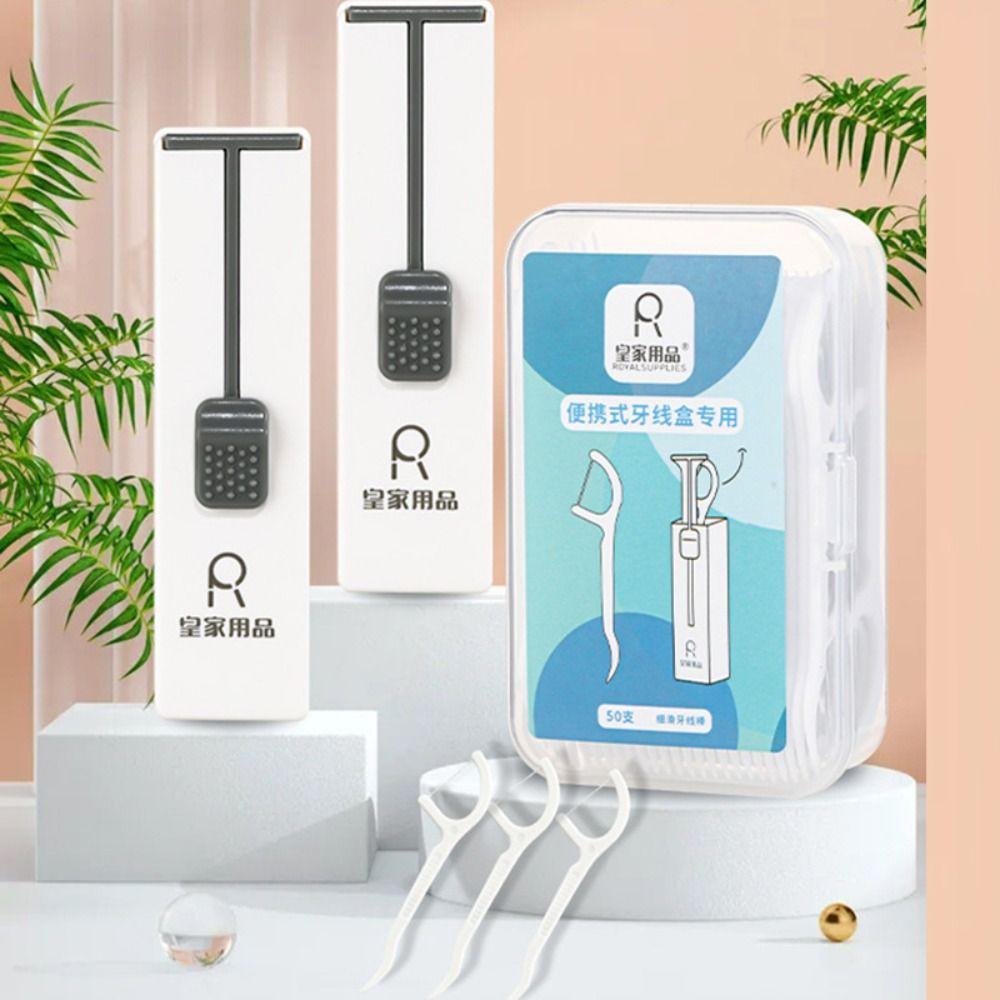 Dust-proof Interdental Cleaning Tool Portable Floss Dispenser Automatic Dental Floss Men