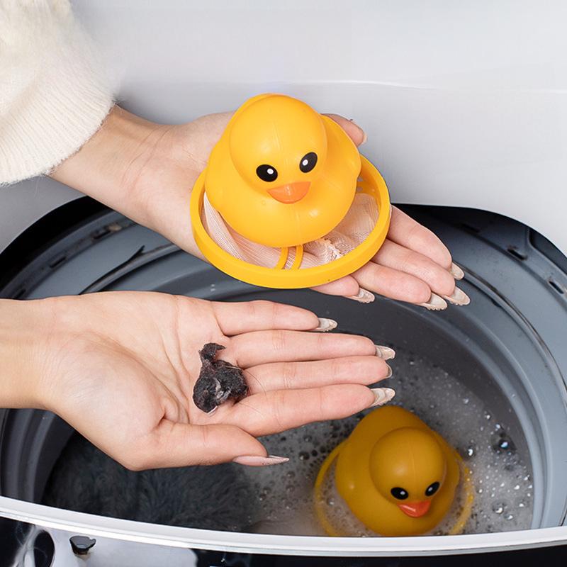 Средство для удаления волос Little Yellow Duck: Плавающий сетчатый фильтр для стиральной машины и шарик для дезинфекции