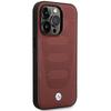 Etui do iPhone 14 Pro Max BMW Leather Seats Pattern MagSafe Burgundowy