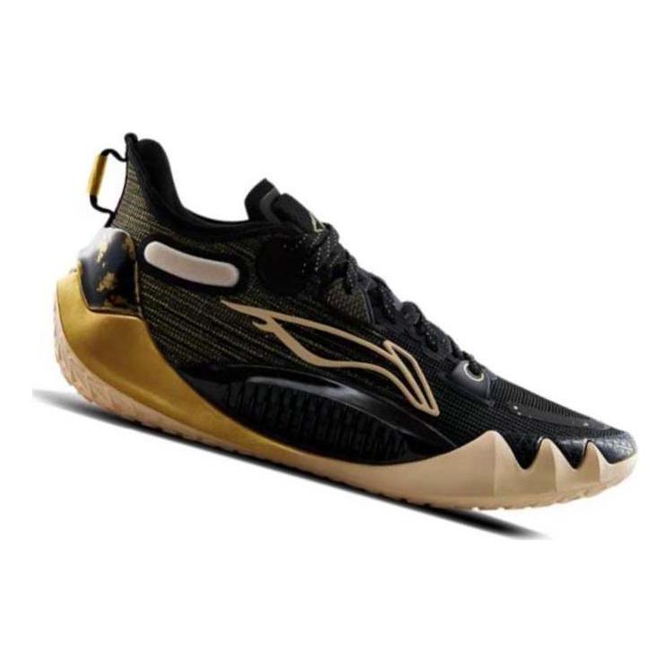 Li Ning JB1 Jimmy Butler 1 Chasing Glory Черно-золотые Нескользящие Низкие Баскетбольные Кроссовки Мужские ABAS051-34