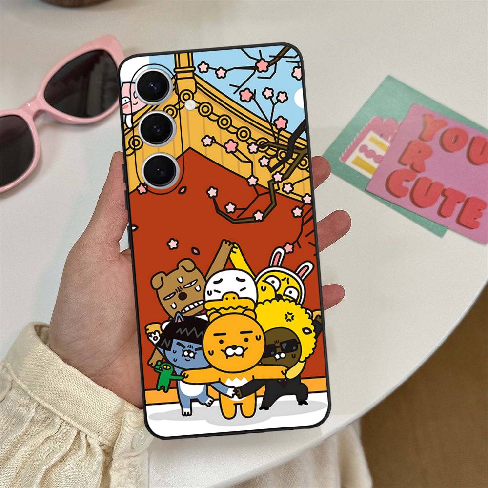 Cartoon K-KAKAO CUTE F-FRIENDS Phone Case For Samsung S 24 Fe 25 Ultra Plus 20 Lite 21 30 22 23 24 22 Ultra 5G Fundas