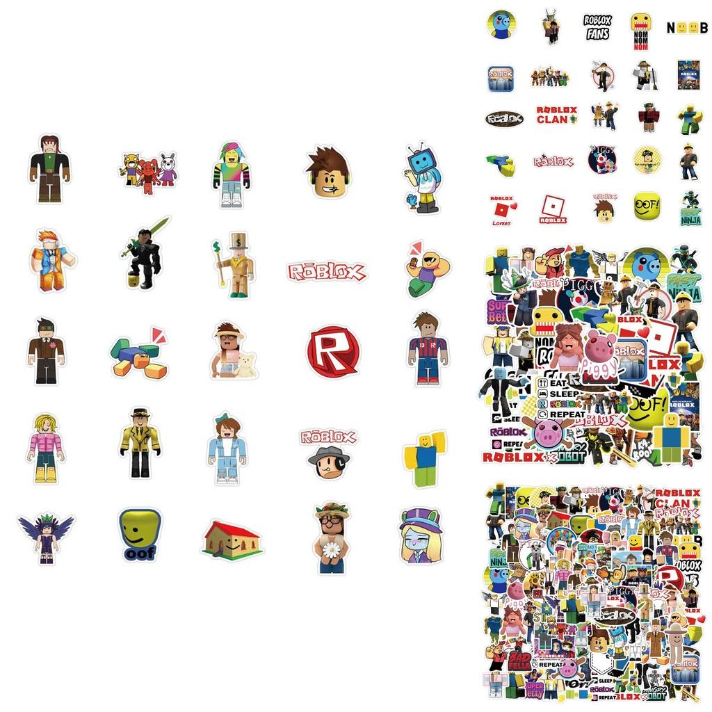 100 шт. ярких наклеек Roblox, идеально подходящих для ноутбуков, велосипедов и скейтбордов