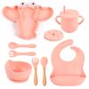 Lobster Silicone Baby Feeding Kit, 8 pieces, BPA-free suction cups