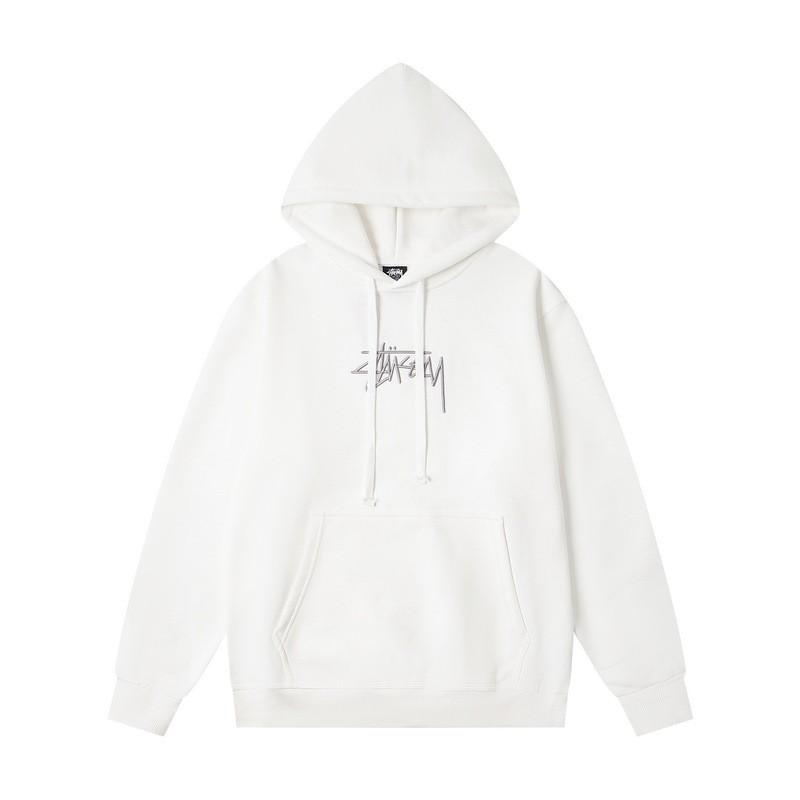 Unisex Oversized Cotton Sweatshirt With Minimalist Letter Embroidery Streetwear Style Fall Casual Top