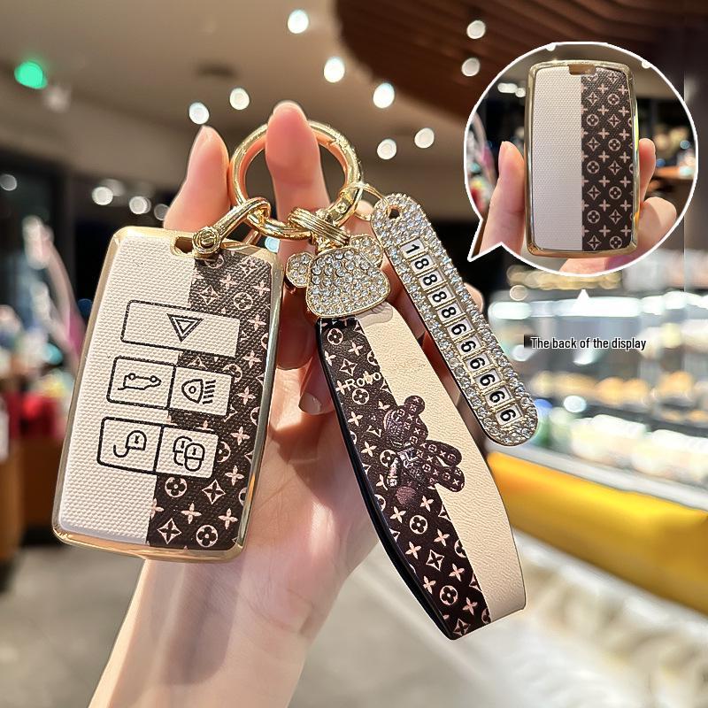 Compatible with key covers and keychains for Land Rover, Range Rover Evoque, Discovery 4 Sport, Jaguar XEL, XFL, and XJL.
