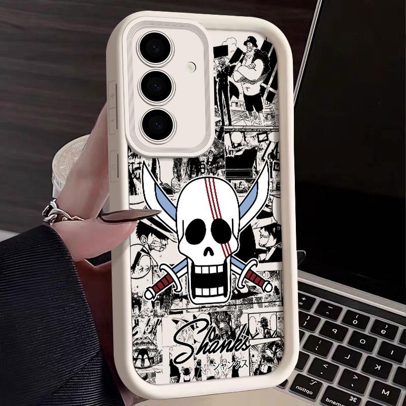 Чехол для телефона с логотипом аниме One Piece Для Samsung S26 S25 S24 S23 S21 S20 Ultra Люффи Funda Для Galaxy S25 S24 FE S26 Plus Мягкий чехол