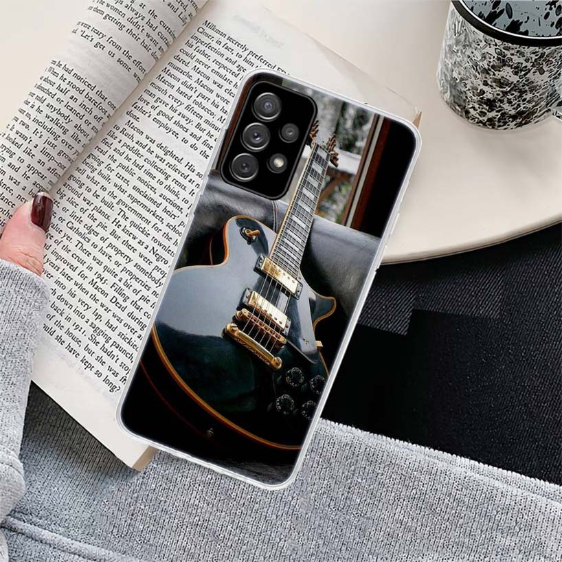 Нотная запись Музыкальная скрипка гитара Чехол для телефона для Samsung Galaxy A17 A16 A15 A14 A13 A57 A56 A55 A54 A53 A37 A36 A35 A34 A33 A26