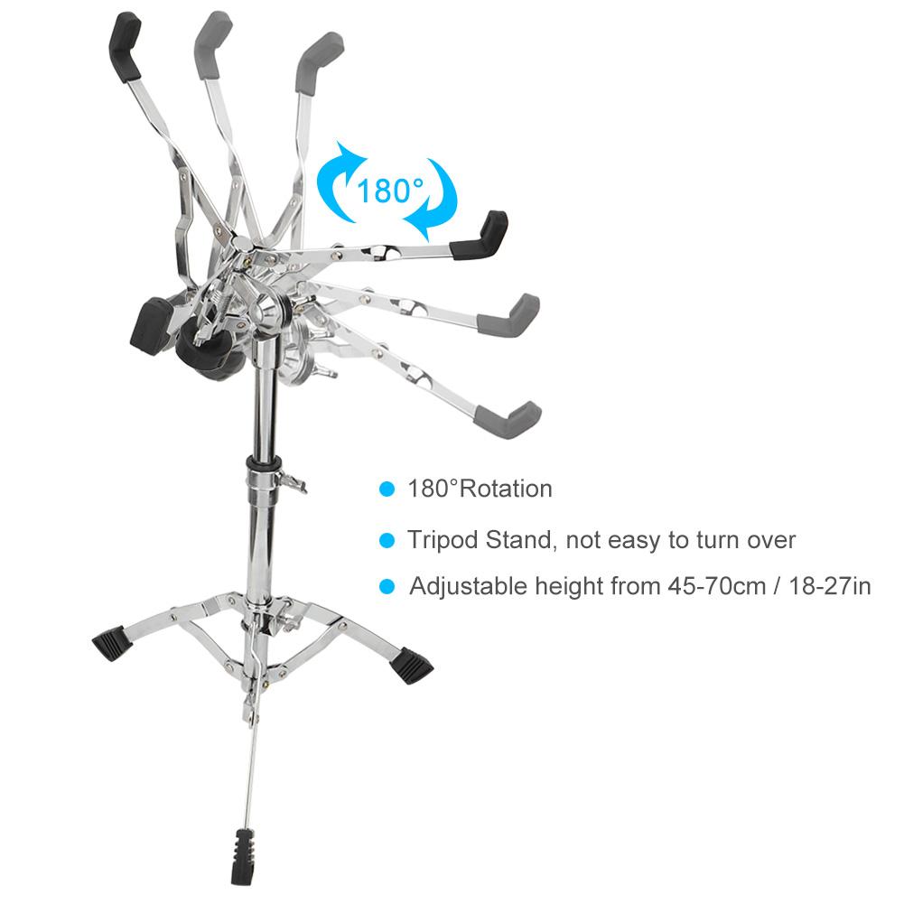 Portable Percussion Accessories Tripod Drum Stand Holder Folding Adjustable Drum Support