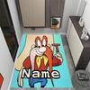 Looney Unique Rod. Personalized Text Floor Rug Office Rug Design for Entryway Dining Room Decorate room Hallway Anti-slip Rug Anime Office Decor