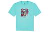 Vans X One Piece Король Воров Совместная Коллекция Футболки Унисекс Озерно-Голубой Круглый Вырез Умеренный Прямой Крой VN0008FVNAX