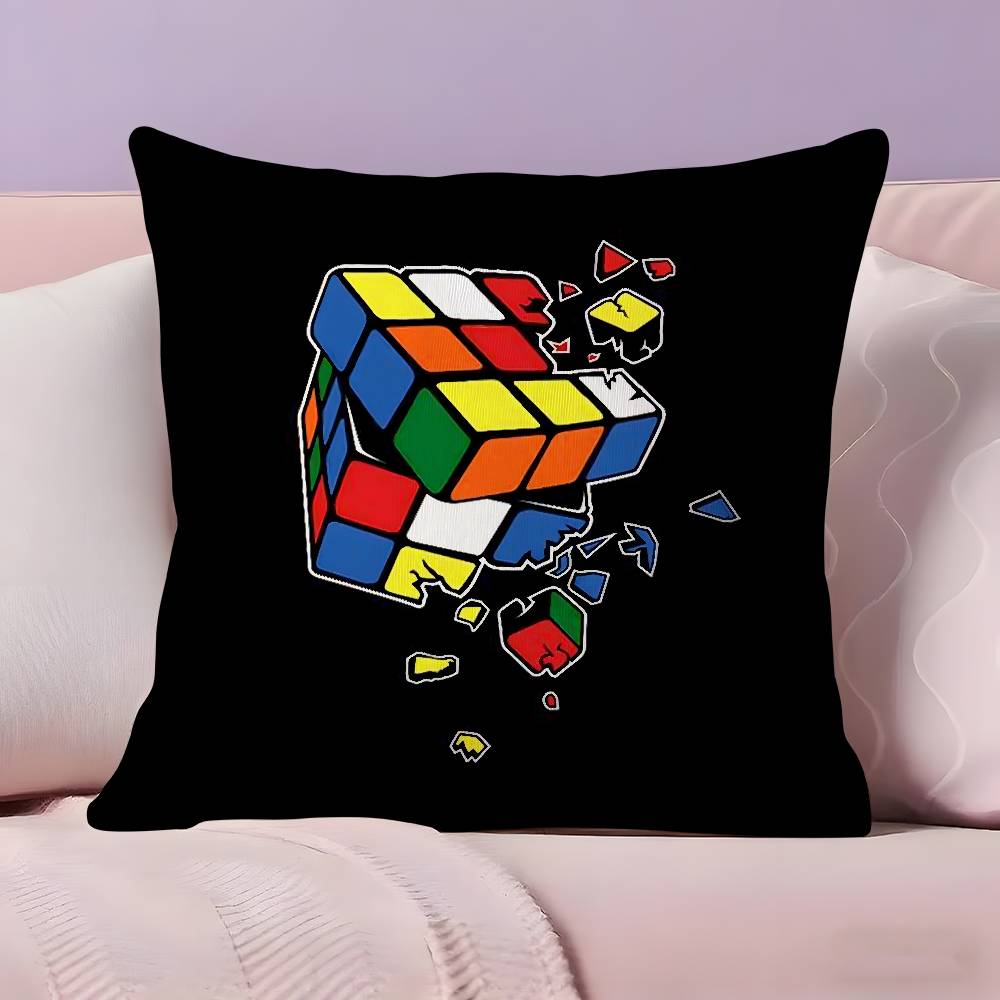 Игровой чехол для подушки R-Rubik C-Cube Ультрамягкая, приятная для кожи ткань Облачный комфорт и скрытая молния