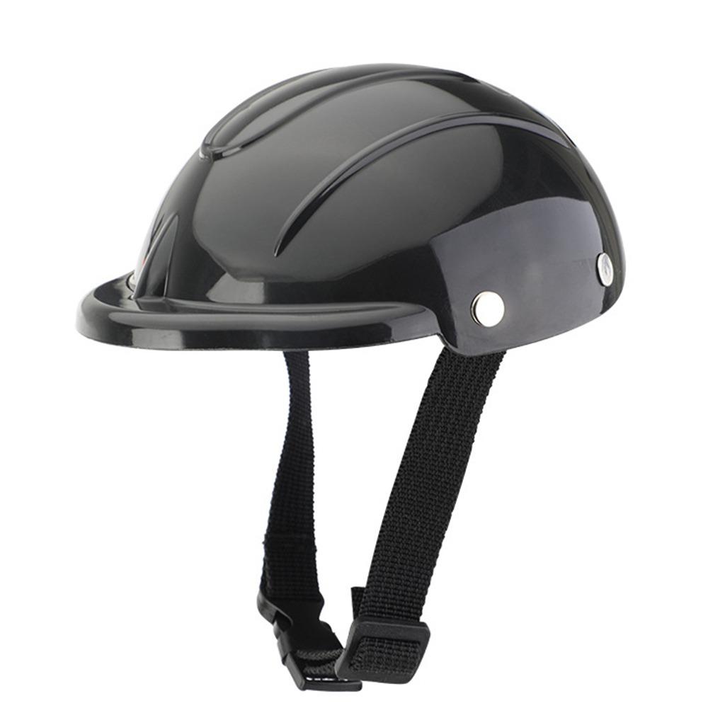 Модные пластиковые шлемы для домашних животных, собак, однотонные, регулируемые, мотоциклетные головные уборы для питомцев, красивый шлем безопасности для щенка, кошка