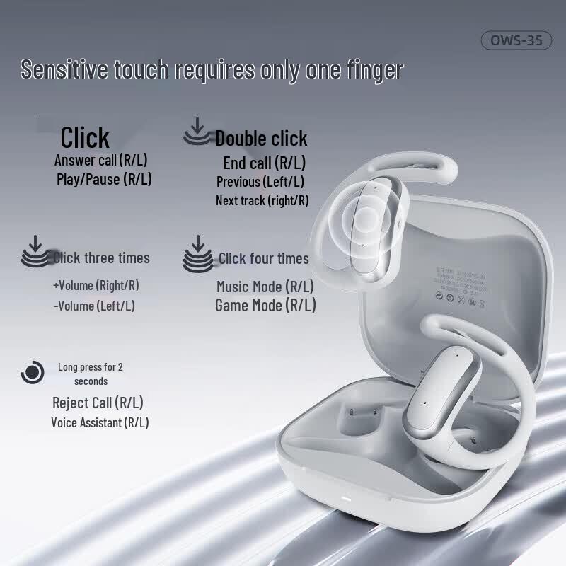 Newmine OWS-35 Hi-Res Ear-Hook Bluetooth Headset