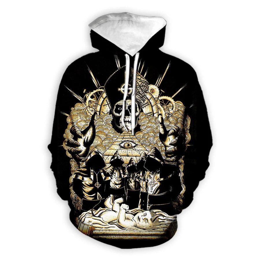 Ghost Band 3D Print Hoodies Men Women Fashion Streetwear Hip Hop Y2k Hoodie Pullovers Casual Hooded Sweatshirts Kids Clothing