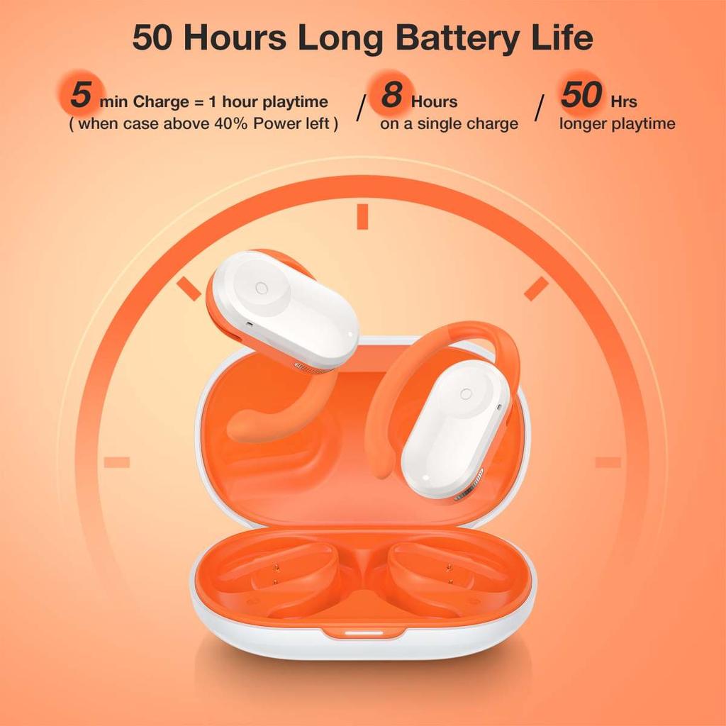 Открытые наушники Deep Bass Hifi Audio Earbuds Беспроводные наушники с микрофоном Bluetooth V5.3 Спортивные наушники