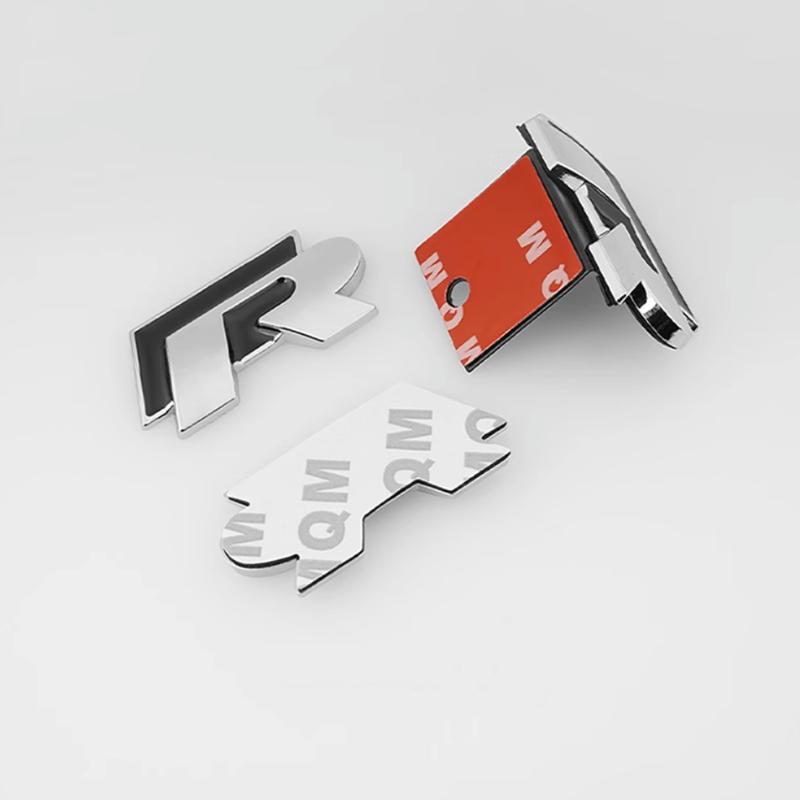 1 шт. x 3D металлический логотип R Rline на переднюю решетку, эмблема, наклейка на автомобиль для Go/lf Polo Ti/guan Pas/sat Sciroc/co, аксессуары