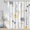 Flower Leaf Bathroom Thickened Waterproof And MildewProof Shower Curtain Design