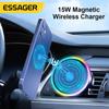 Магнитный автомобильный держатель для телефона Essager, беспроводные зарядные устройства, автомобильное зарядное устройство для Samsung iPhone 13 Pro Max, универсальный держатель для iPhone 12