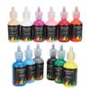 12 цветов жидкий пигмент набор чернил для краски принадлежности для одежды автомобиля ремесла искусства изготовления 348 мл