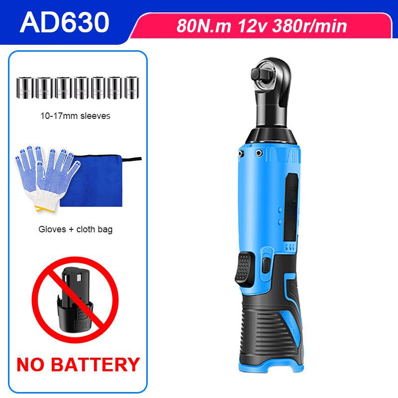 3/8 Inch Cordless Portable Electric Wrench 12V Right Angle Ratchet Wrenches Rechargeable Car Repair Tool