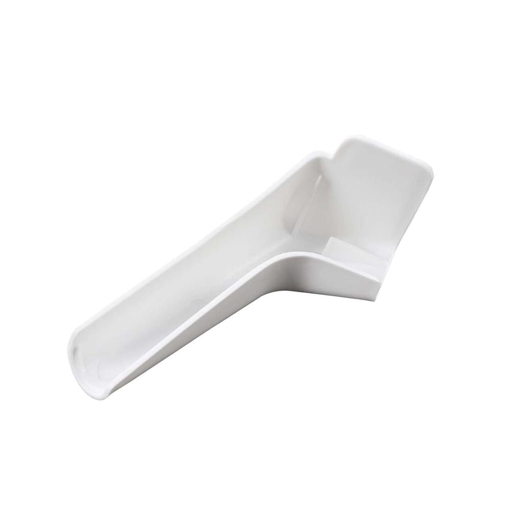 4pcs Rain Gutter Spout Extensions Long Version Left and Right White For RV Camper