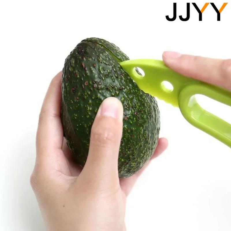Avocado Slicer 3 In 1 Shea Corer Butter Fruit Peeler Cutter Pulp Separator Plastic Kitchen Vegetable Tools 4