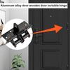 Self Closing Door Hinges Invisible 4 Inch Spring Door Hinge 90-Degree Positioning Heavy Duty Hinges Anti-Rust Household Hardware