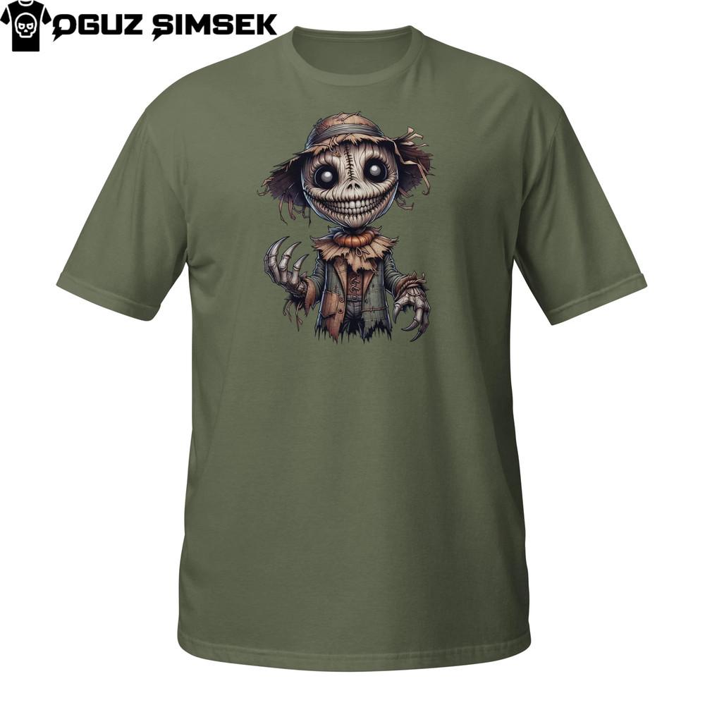 Creepy Scarecrow T-Shirt | Haunted Farm Claw Monster | Spooky Horror Tee