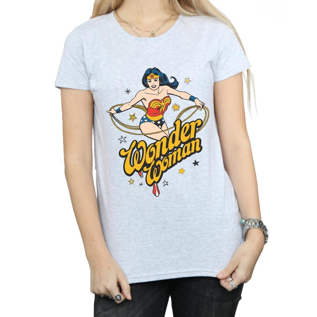 DC Comics Womens/Ladies Wonder Woman Stars Cotton T-Shirt