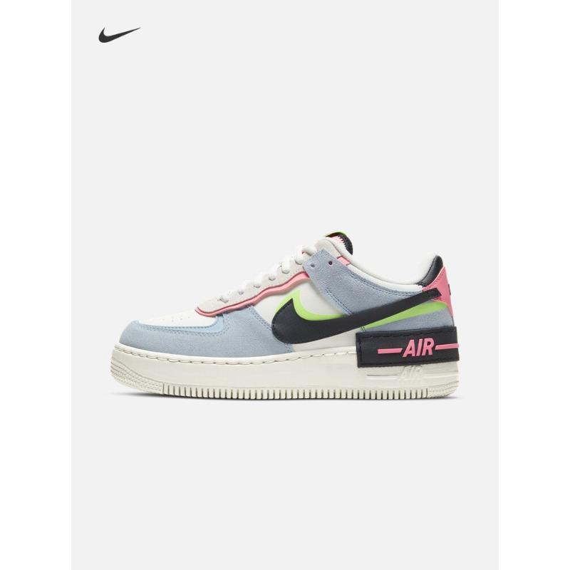 Nike Женские плоские беговые кроссовки Air Force One Весенняя новая коллекция NIKE AIR FORCE 1 SHADOW CU8591