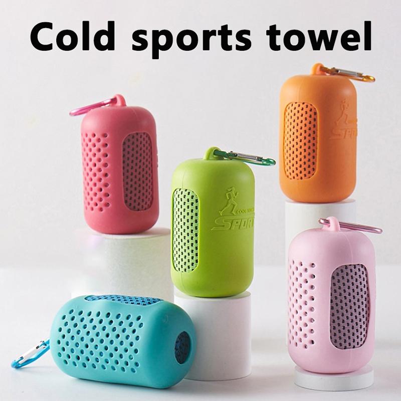 Ice Silk Cool Sports Towels Уличные фитнес-полотенца Ice Towels Быстросохнущие впитывающие пот и охлаждающие спортивные полотенца