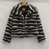 Women's Fur Jacket Casual Autumn and Winter New Zebra Pattern Imitation Mink Hair Lapel Short Coat Thickened Large Size