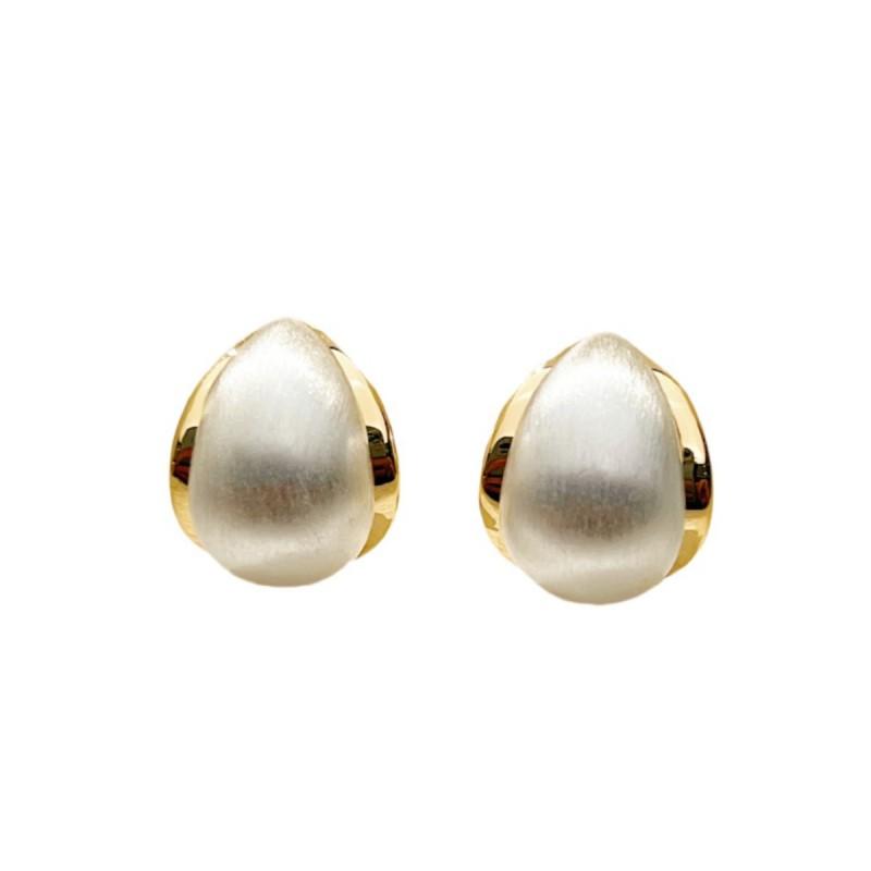 Minimalist Metal Stud Earrings Women Fashionable Versatile Luxury Ear Accessories Daily Commute