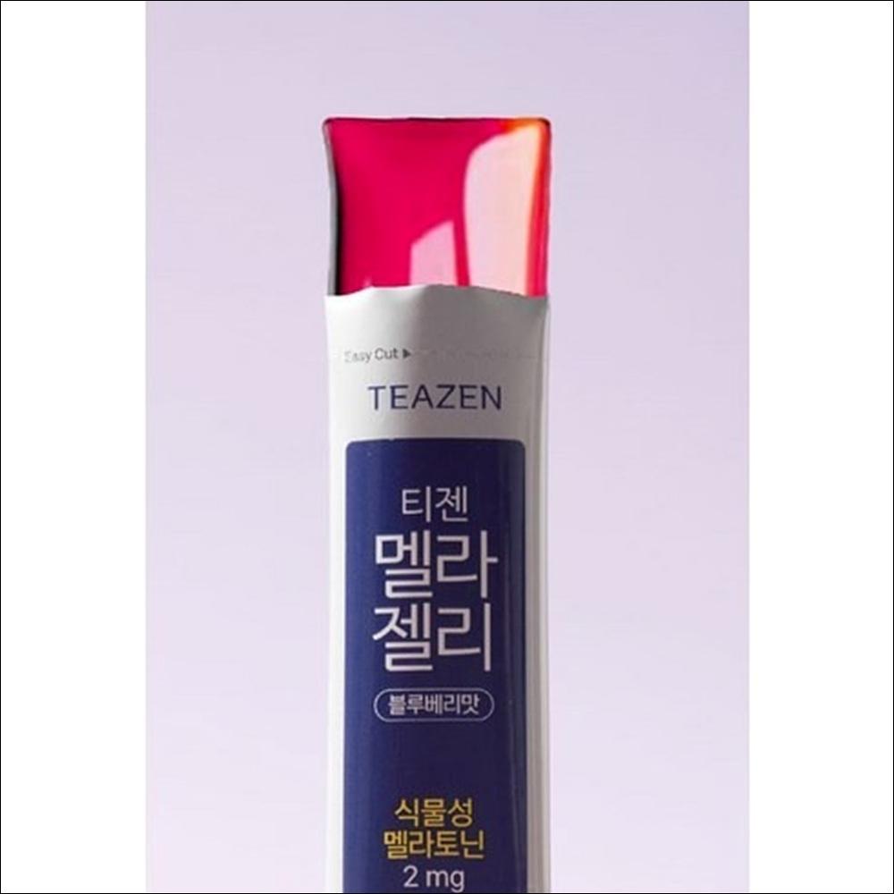 Teazen Mela Jelly (20g x 10 Sticks – 1 Box) / Plant-Derived Melatonin