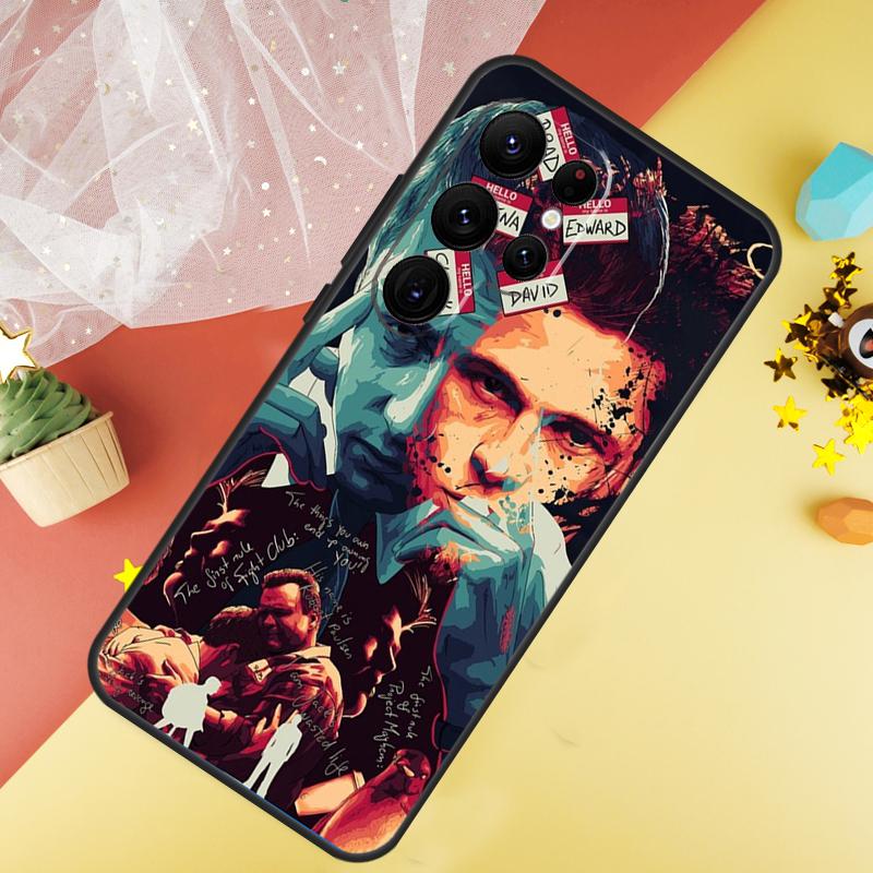 Jack Marla Fight Club Case For Samsung Galaxy S24 S23 S22 Ultra S21 S20 FE Note 20 Note 10 S8 S9 S10 Plus Cover