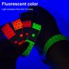 100 Pcs Star Disposable Wristbands Synthetic Paper Fluorescent Wristband Waterproof Sweat-Proof Wristbands for Amusement Park Concerts Events
