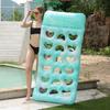 Durable Inflatable Water Floating Bed For Adults Extra Thick PVC Material Leaf Design Pool Mat