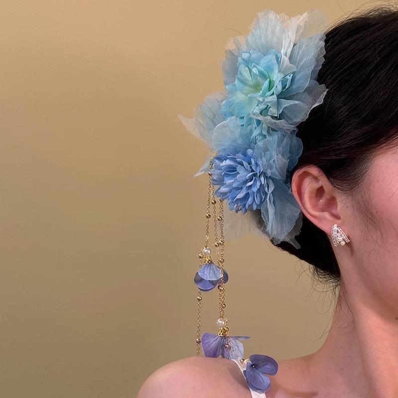 Заколка для волос в корейском стиле с бантом в горошек - Элегантная и универсальная